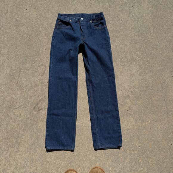 Vintage 70's Levi's Student Fit 501 XX Button Fly Dark Blue Denim Jeans 30 x 30 - Picture 1 of 9
